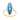 London Blue Topaz Elongated Ring – 9KT White Gold | Fine Jewelry Yellow Gold
