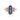 London Blue Topaz Fancy Elongated Ring – 9KT White Gold | Fine Jewelry