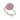 Pink Sapphire and Diamond Double Halo Ring in 9K Yellow Gold