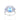 Multi-Shade Blue Topaz Mosaic Halo Ring – 925 Sterling Silver | Fine Jewelry