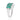 Emerald & Diamond Halo Ring – 9KT Yellow Gold | Fine Jewelry