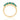 Emerald & Diamond Halo Ring – 9KT Yellow Gold | Fine Jewelry