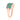 Emerald & Diamond Halo Ring – 9KT Yellow Gold | Fine Jewelry