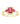 Pink Topaz Halo Cocktail Ring – 9KT Yellow Gold | Fine Jewelry Yellow Gold