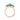 Emerald & Diamond Cocktail Ring – 9KT Yellow Gold | Fine Jewelry