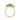 Emerald & Diamond Cocktail Ring – 9KT Yellow Gold | Fine Jewelry