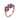 Amethyst & Diamond Classic Accent Ring – 9KT Yellow Gold | Fine Jewelry
