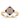 Multi-Sapphire Geometric Cluster Ring in 9K Gold Yellow Gold