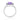Amethyst Solitaire Halo Ring – 925 Sterling Silver | Fine Jewelry