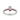 Pink Sapphire and Diamond Heart Band Ring in 9K Yellow Gold