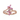 Pink Sapphire and Diamond Bypass Ring in 9K Yellow Gold Rose Gold