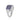 Iolite Multi-Row Band Ring in 925 Sterling Silver