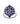 Iolite Cluster Statement Ring in 925 Sterling Silver