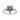 Green and Pink Sapphire Floral Ring in 9K Yellow Gold White Gold
