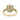 Indian Alexandrite Floral Cluster Statement Ring in 9K Yellow Gold