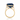 London Blue Topaz and Diamond Statement Ring in 14K Yellow Gold