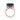 London Blue Topaz and Diamond Solitaire Ring in 14K Yellow Gold