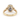 Black Rutile Quartz and Diamond Statement Ring in 9K Yellow Gold