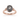Black Rutile Quartz and Diamond Statement Ring in 9K Yellow Gold Rose Gold