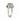 Mint Quartz and Diamond Alternating Band Ring in 9K Yellow Gold