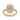 Tanzanite Cluster Statement Ring in 9K Yellow Gold