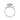 Rose De France & Tsavorite Ring in 925 Sterling Silver