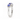 Tanzanite and Diamond Three-Stone Halo Ring in 9K Yellow Gold