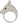 Black Spinel With White Zircon 1.30ctw Ring In 925 Sterling Silver