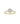 White Topaz 0.20ctw Yellow Gold Plated Ring In 925 Sterling Silver